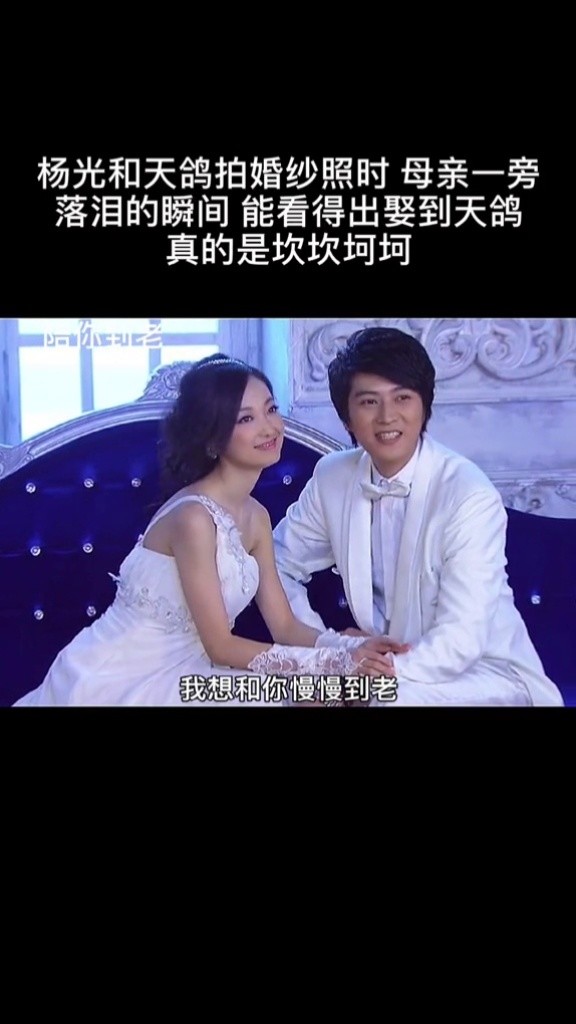 杨光和天鸽拍婚纱照事 一旁的母亲已是憔悴不堪 为了儿子杨光看得出来