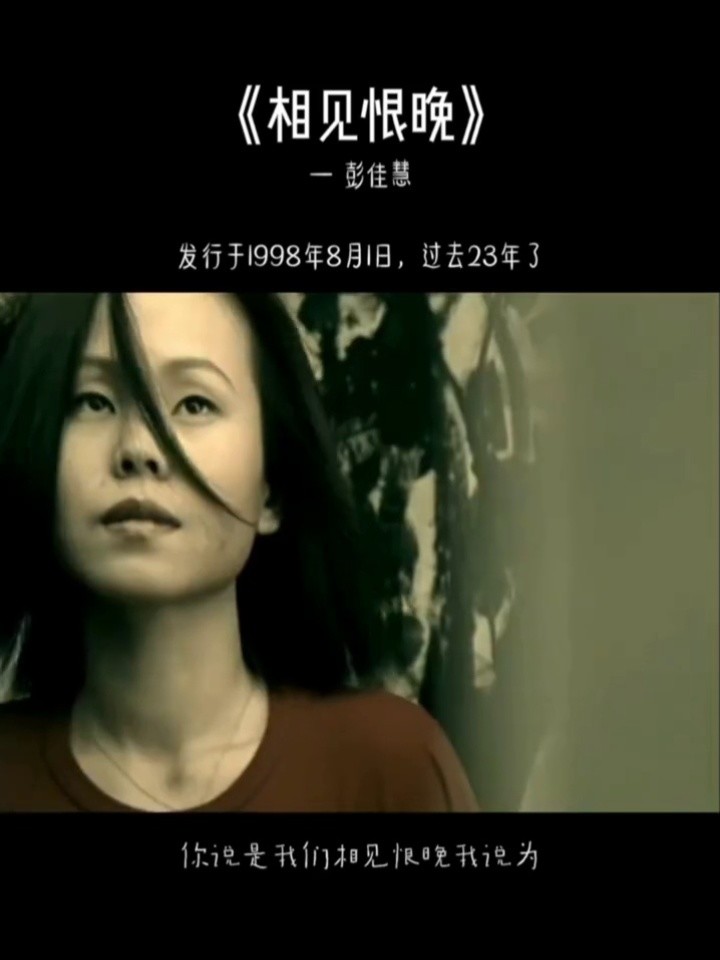 或者相见恨晚,或者追悔莫及 #情感音乐 #经典歌曲 #彭佳慧