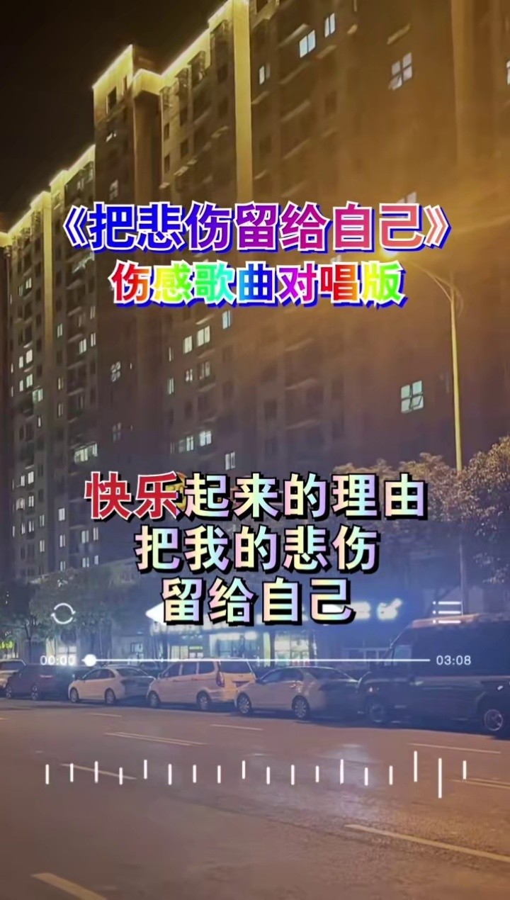 把悲傷留給自己#完整版 #傷感音樂 #經典老歌 #百聽不厭