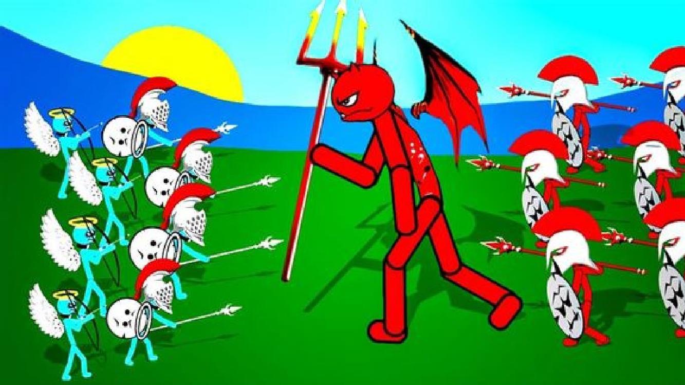 火柴人战争遗产:满级天使登场.攻守兼备,还能治疗!太好用啦