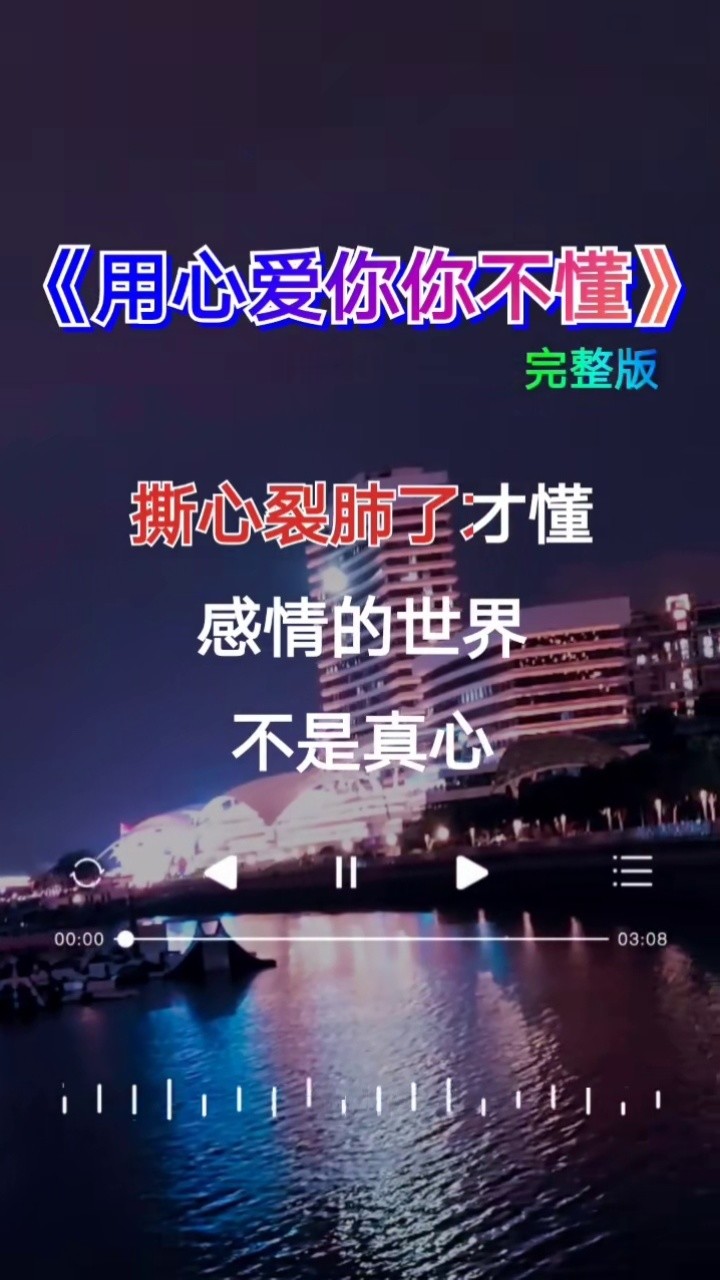 伤感音乐 #情感音乐 #用心爱你你不懂 #扎心