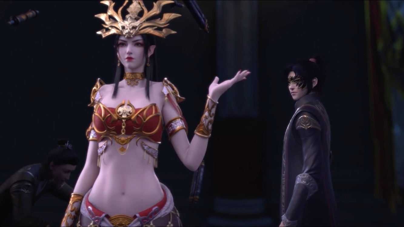 美杜莎红色高跟鞋大长腿,美极了!每次出场都那么惊艳,太刺激了