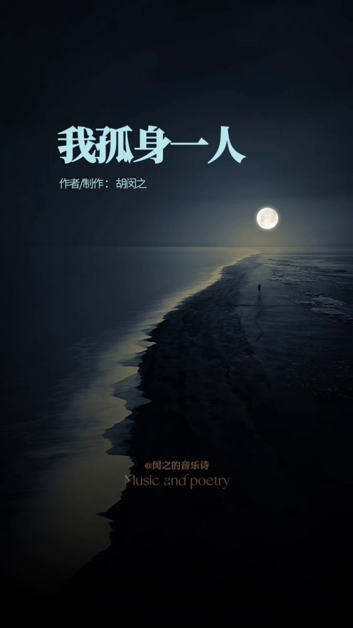 我孤身一人,行走于人世,像一颗孤独的星宿.