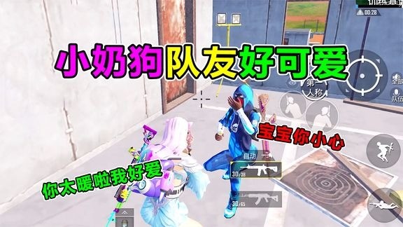  - 欢乐吃鸡：雨林双排竟匹到小奶狗，叫完姐姐叫宝宝？这也太刺激了