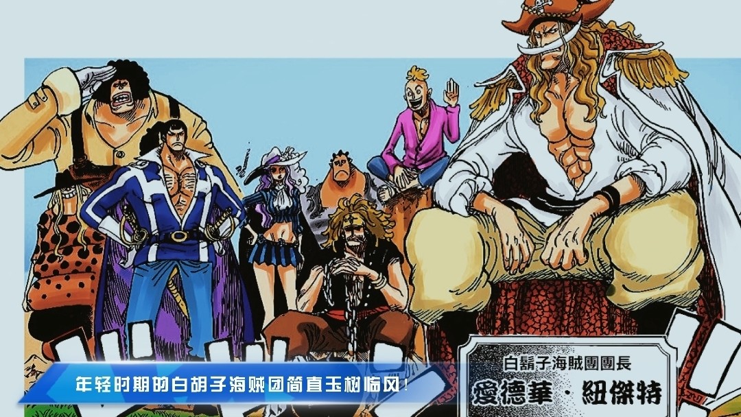年轻时期的白胡子海贼团简直玉树临风!