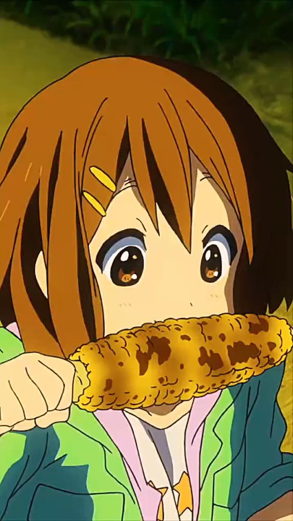 学习一波呆唯式的啃玉米