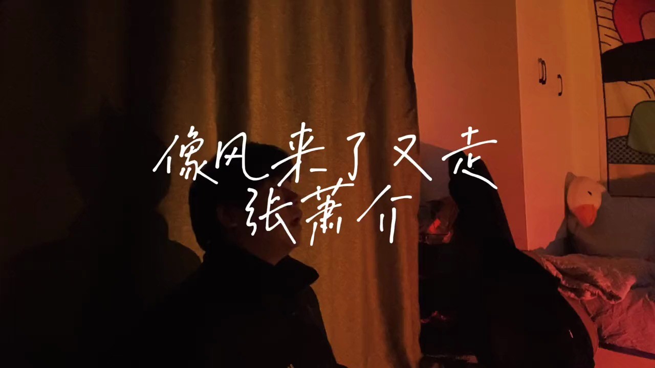  - 张萧介《像风来了又走》心满过了又空