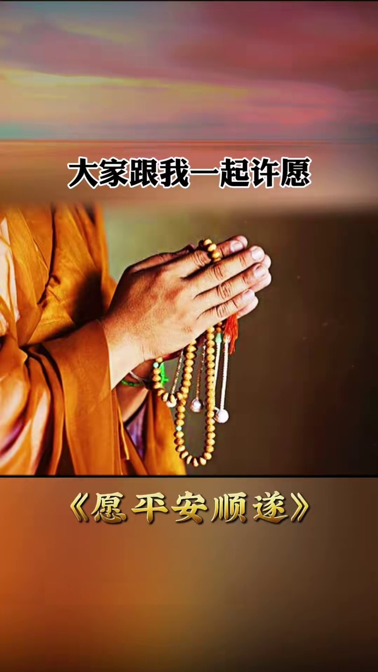 大家跟我一起许愿,愿我的父母平安顺遂,愿我的孩子健康快乐,愿我的