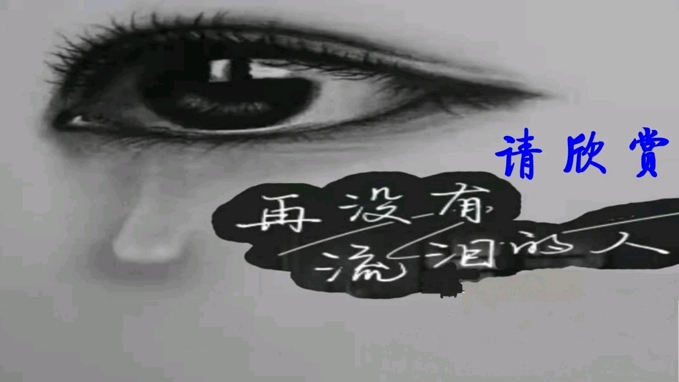  - 请欣赏《再没有流泪的人》
