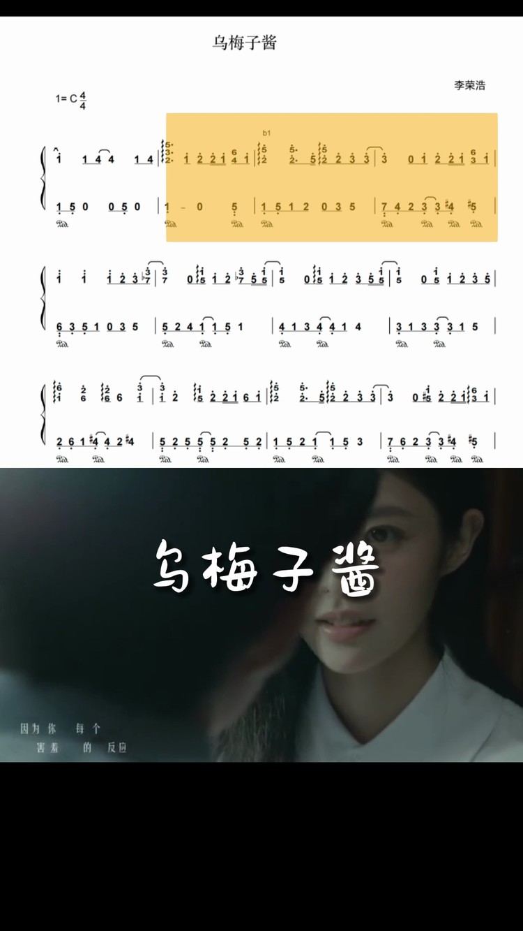 - 乌梅子酱钢琴版