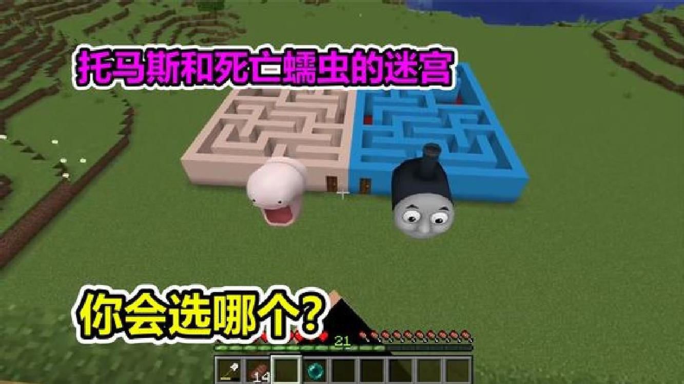 mc我的世界:托马斯和蠕虫的迷宫,你会选哪一个?