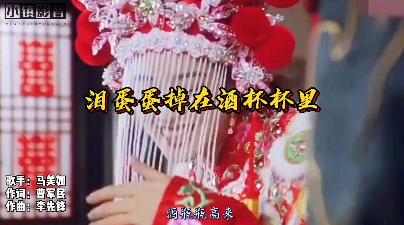 《泪蛋蛋掉在酒杯杯里》陕北现代新民歌,韵味独特,声线凄美