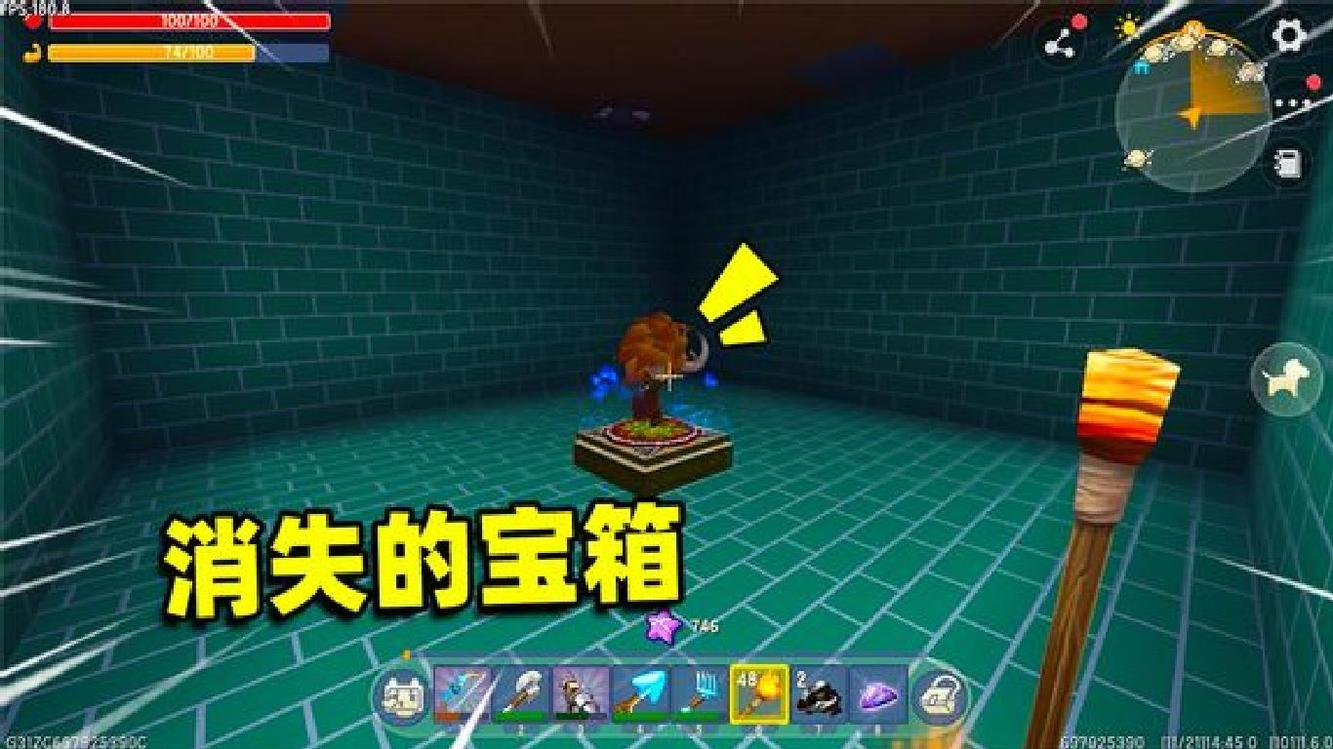  - 迷你世界高级生存624：矿洞再遇野生地牢，可宝箱被野人偷走了？