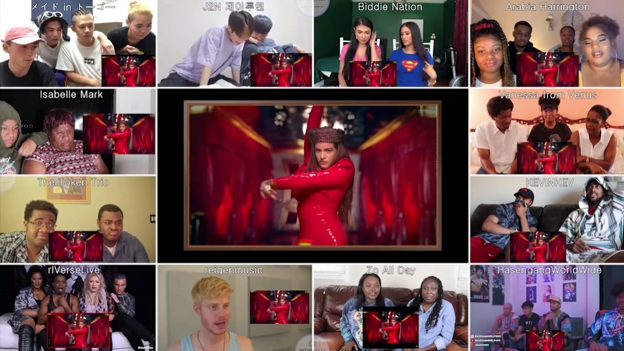 cardi b ft megan thee stallion - wap mv [ reaction mashup ]