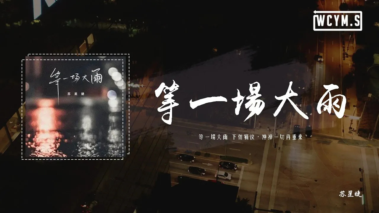  - 苏星婕 - 等一场大雨「等一场大雨 下个痛快，冲掉一切再重来」