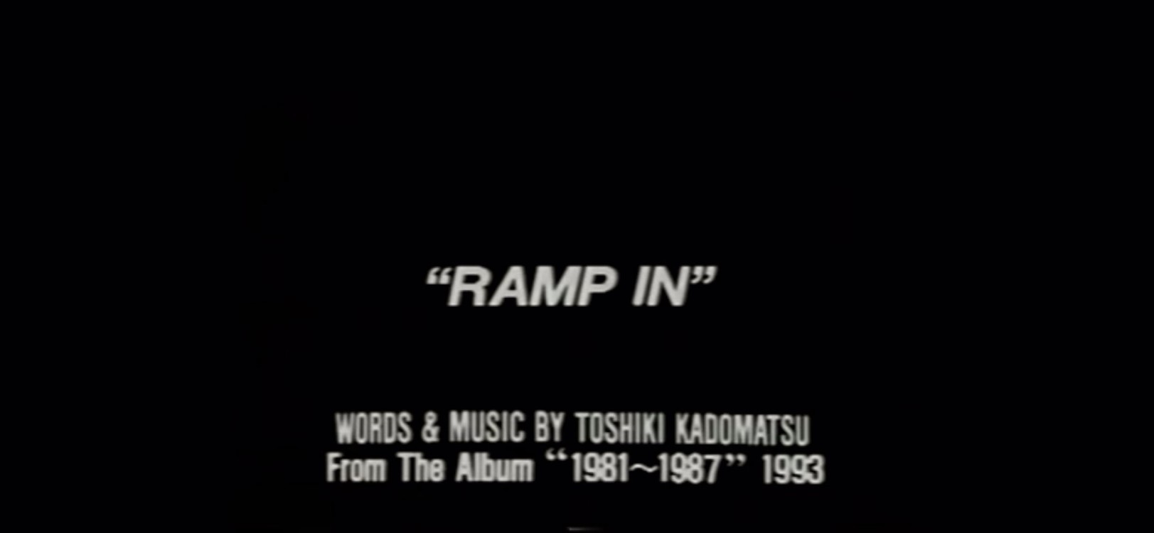  - 角松敏生——RAMP IN