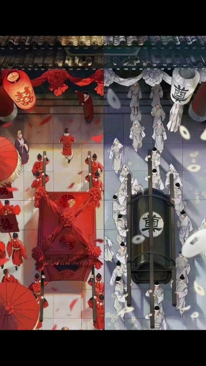 始于月老,终于孟婆,始于脸红,终于眼红.