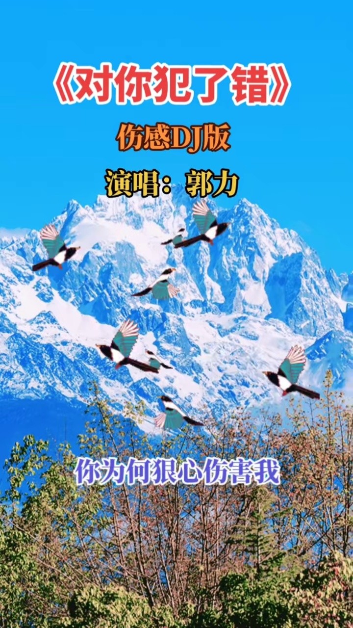 你的谎言我听了太多音乐对你犯了错请戴耳机听dj版感觉更好听不信你试