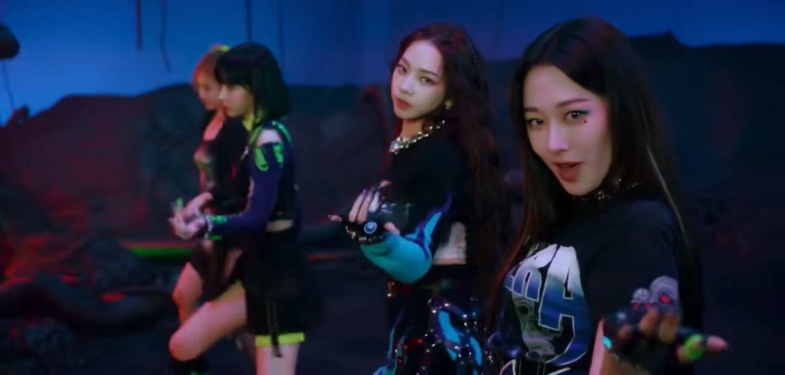 中国成员的造型终于到位了 aespa - black mamba (宁宁饭拍)