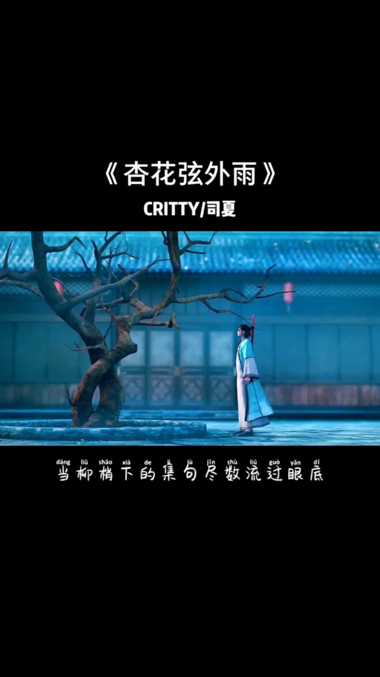  - CRITTY/司夏《杏花弦外雨》你感受到的压力都是来源于