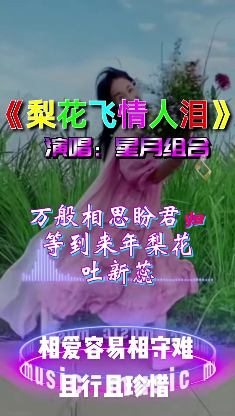 抒情广场舞梨花飞情人泪万般相思盼君归舞步时尚好看易学华美舞动广场