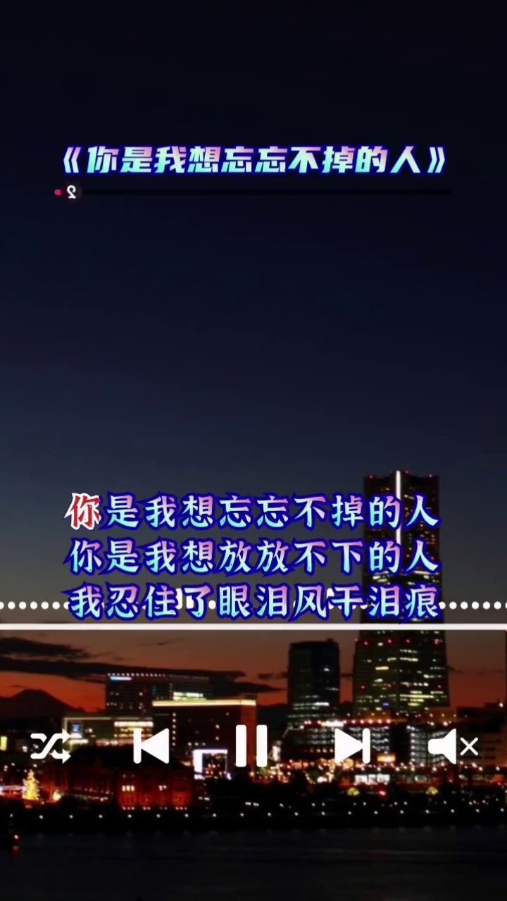 创作灵感你是我想忘忘不掉的人我忍住了眼泪却想放放不下