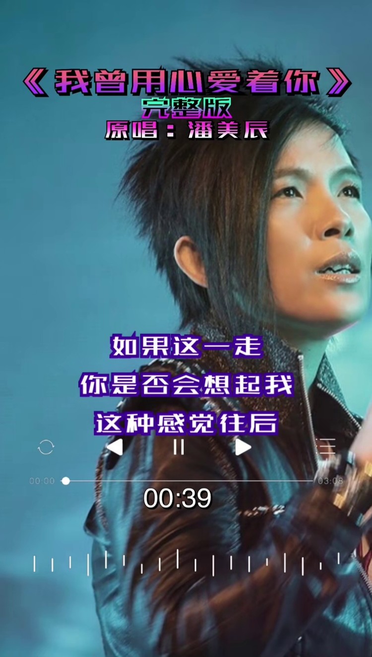 我曾用心爱着你潘美辰