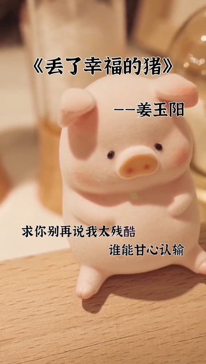 姜玉阳 丢了幸福的猪>把自己的爱丢到了别处,谁能体会这撕心的苦