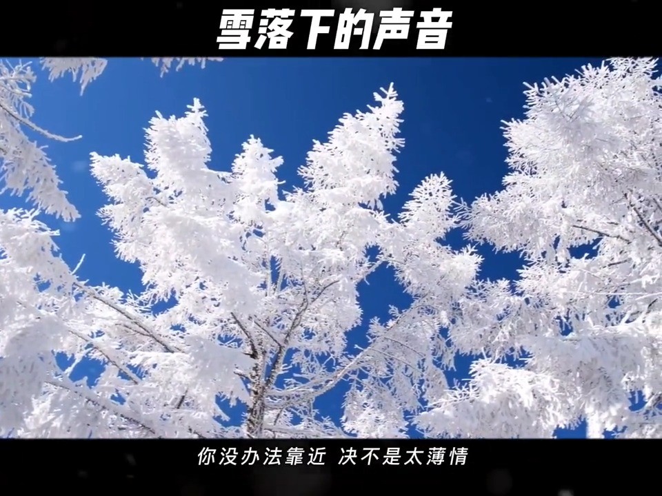 雪落下的声音背景图图片