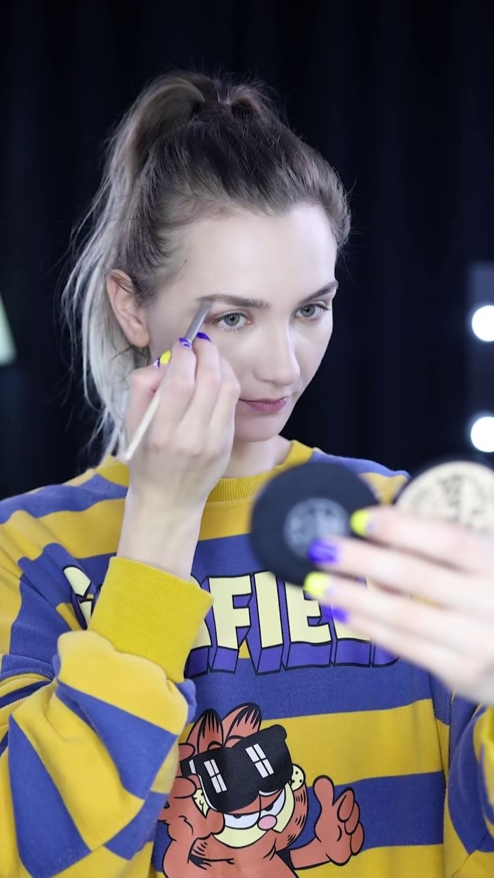 当老外尝试angelababy的妆容 #仿妆