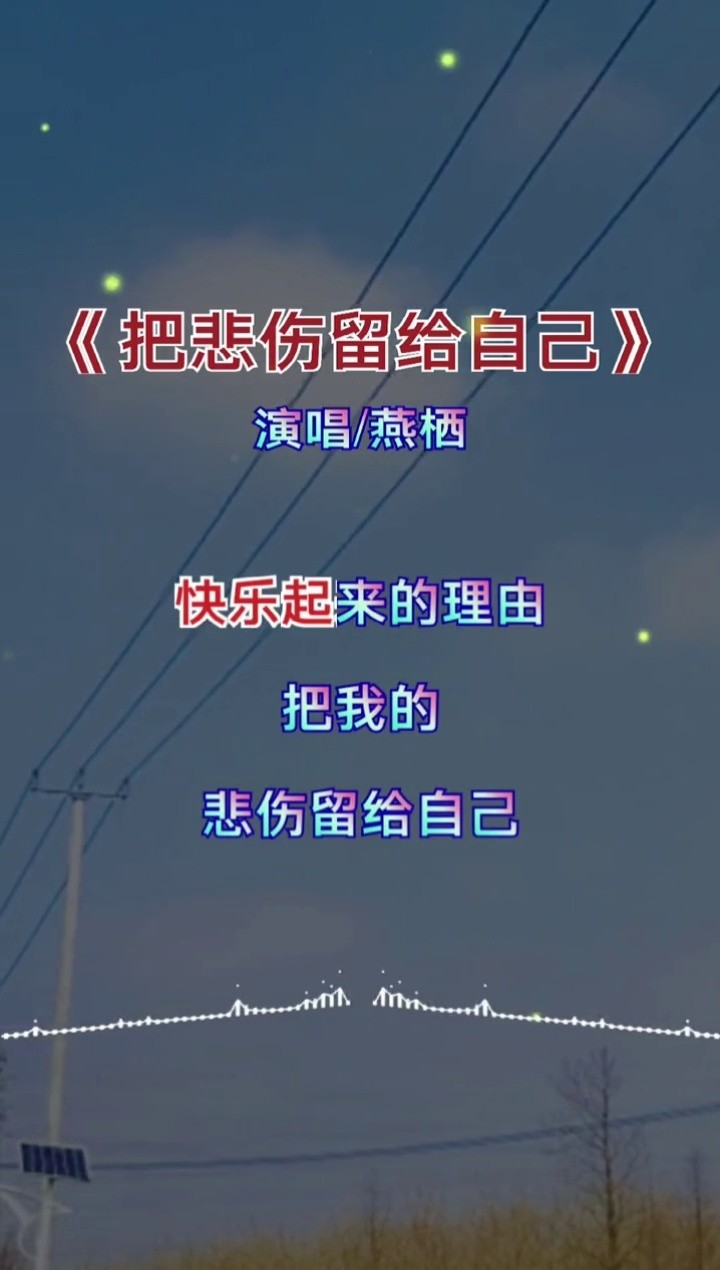音乐#伤感歌曲 #把悲伤留给自己