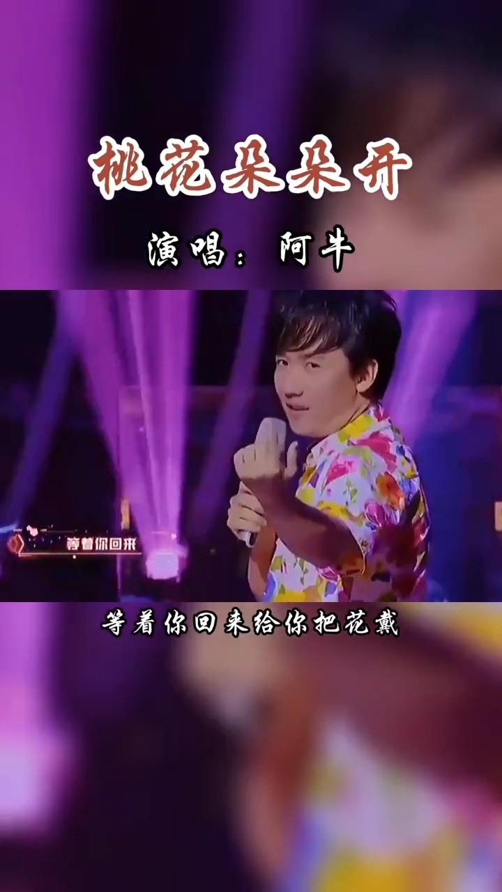 还记得阿牛的这首《桃花朵朵开》吗,欢快的曲调,总是让人怀念