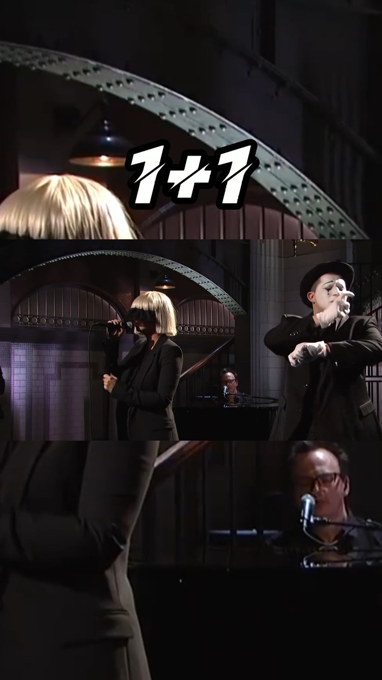 sia《1 1 (feat. amir)》这首歌可以入选神曲啦