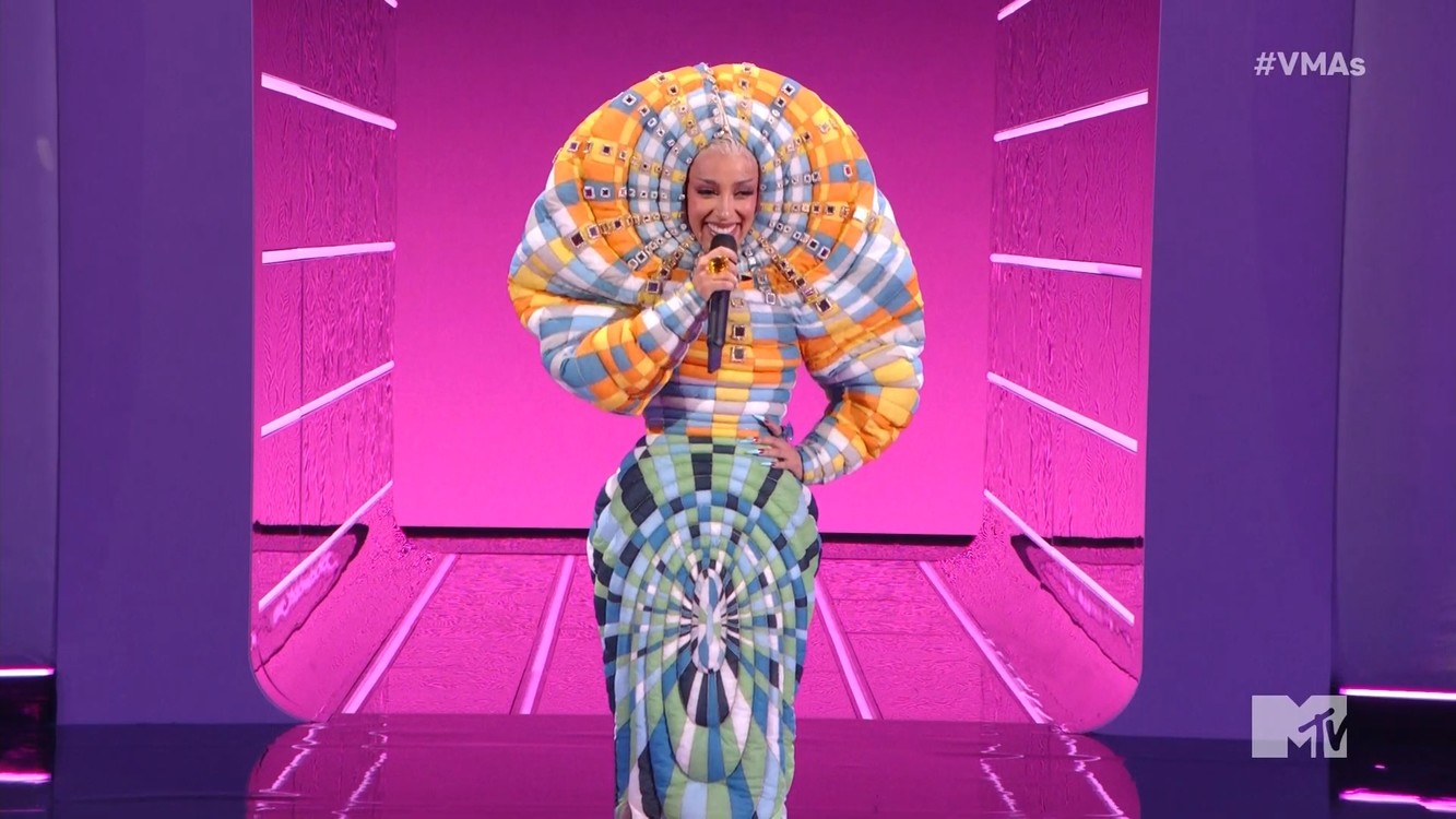 豆荚猫#doja cat#在2021年#vma颁奖典礼#新造型