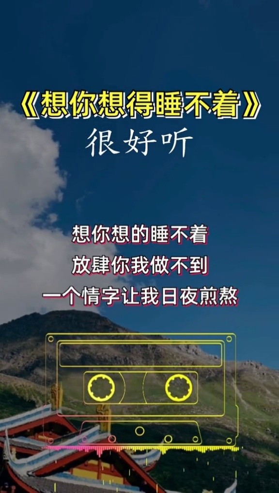 想你想的睡不着#完整版#音乐