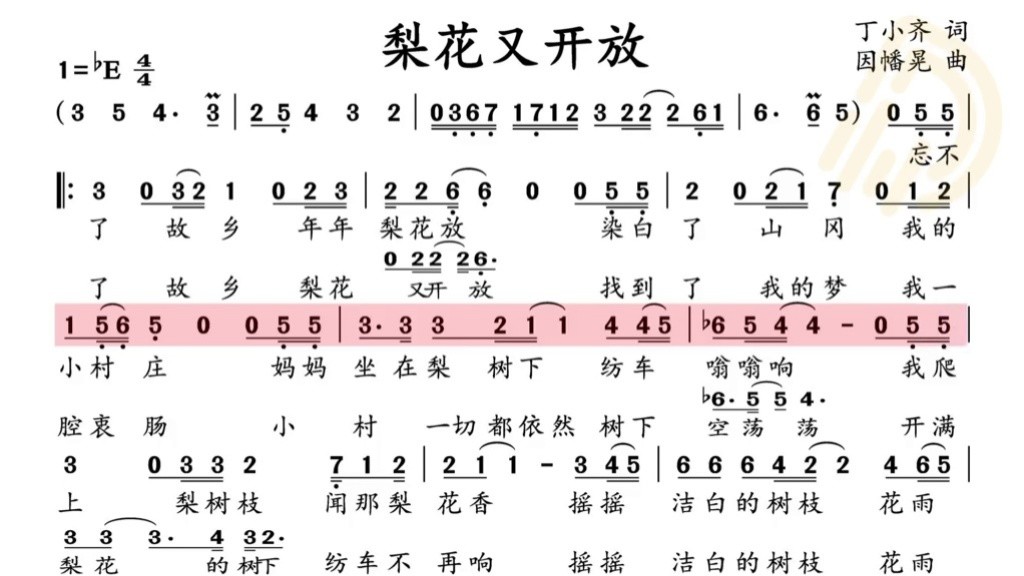 动态谱-梨花又开放