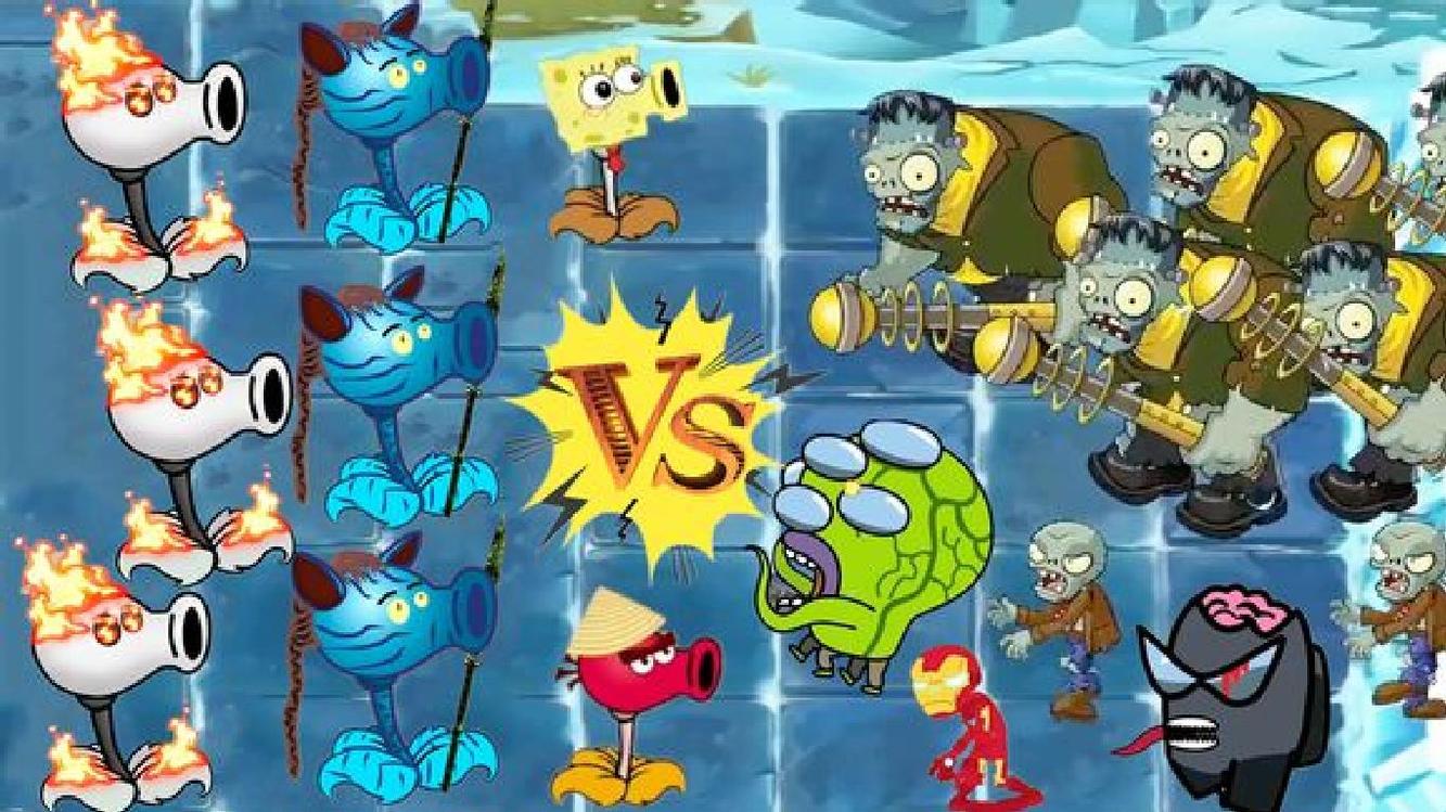 阿凡达豌豆射手和未来战士豌豆射手比赛vsamongus僵尸