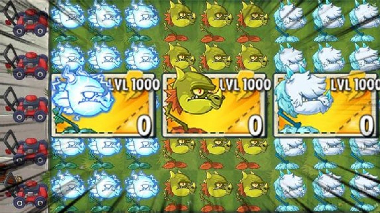 植物大战僵尸:雷火冰三种龙草合体,挑战霸王龙僵博!谁会胜利?