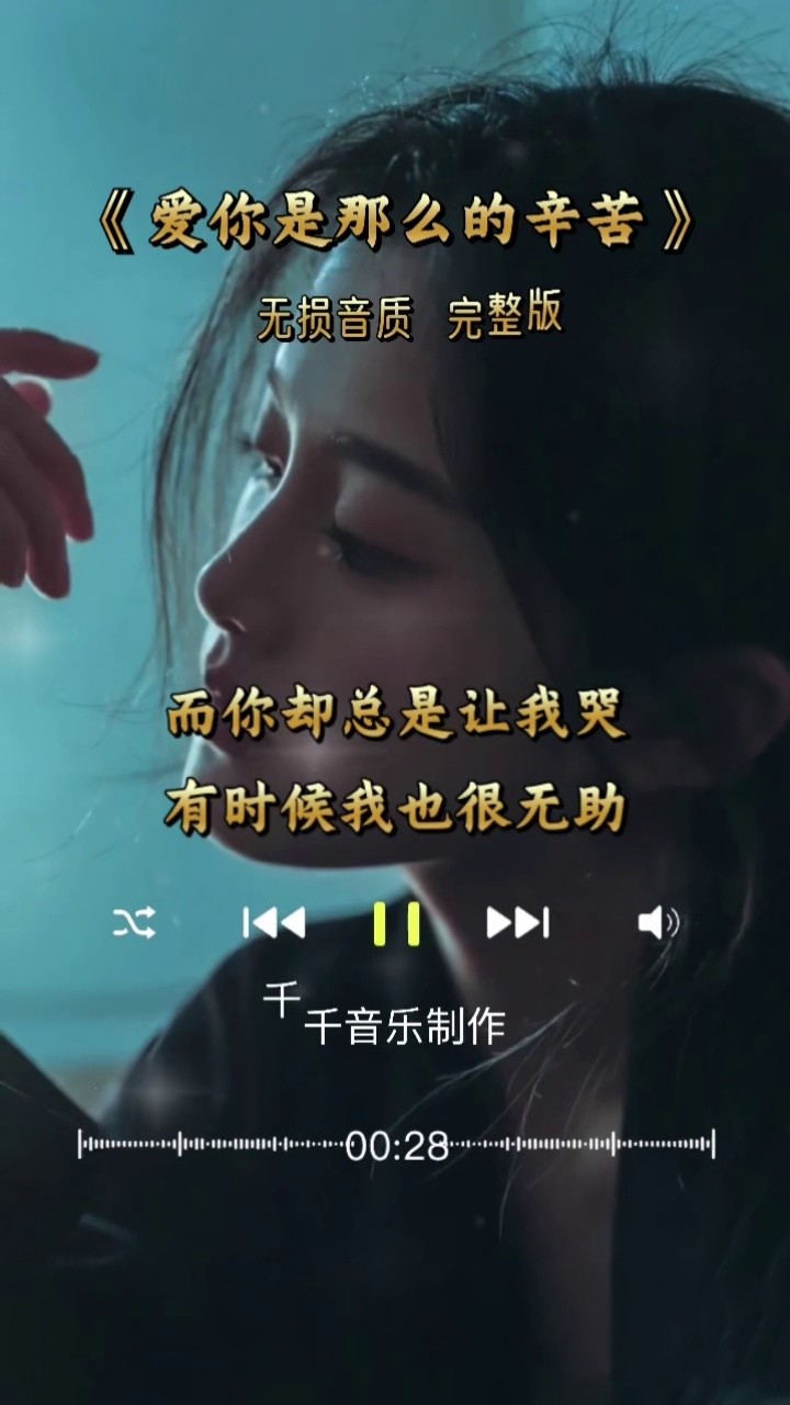音乐 #伤感音乐 #爱你是那么的辛苦