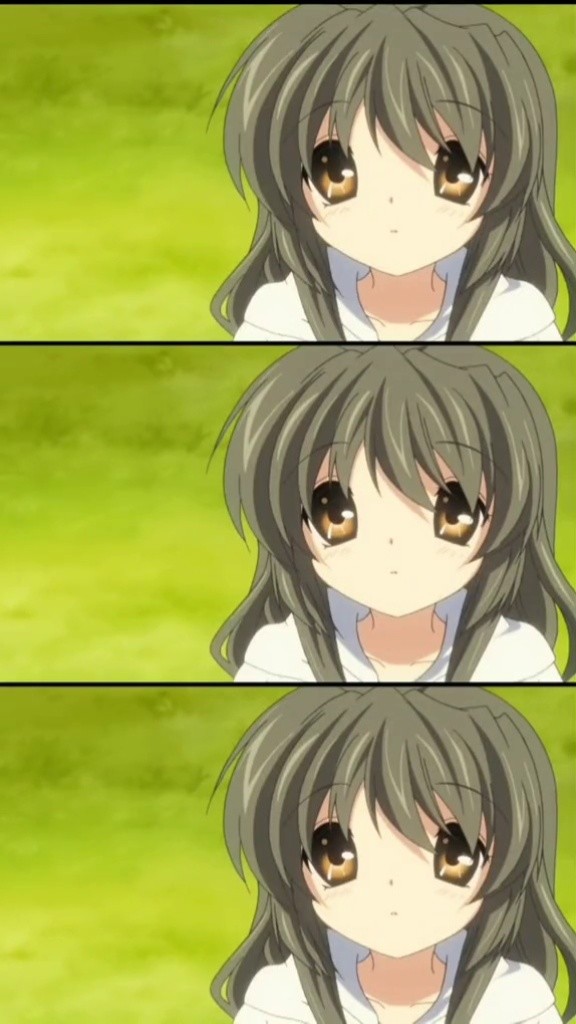 clannad 风子酱被摸头的反应也太可爱了