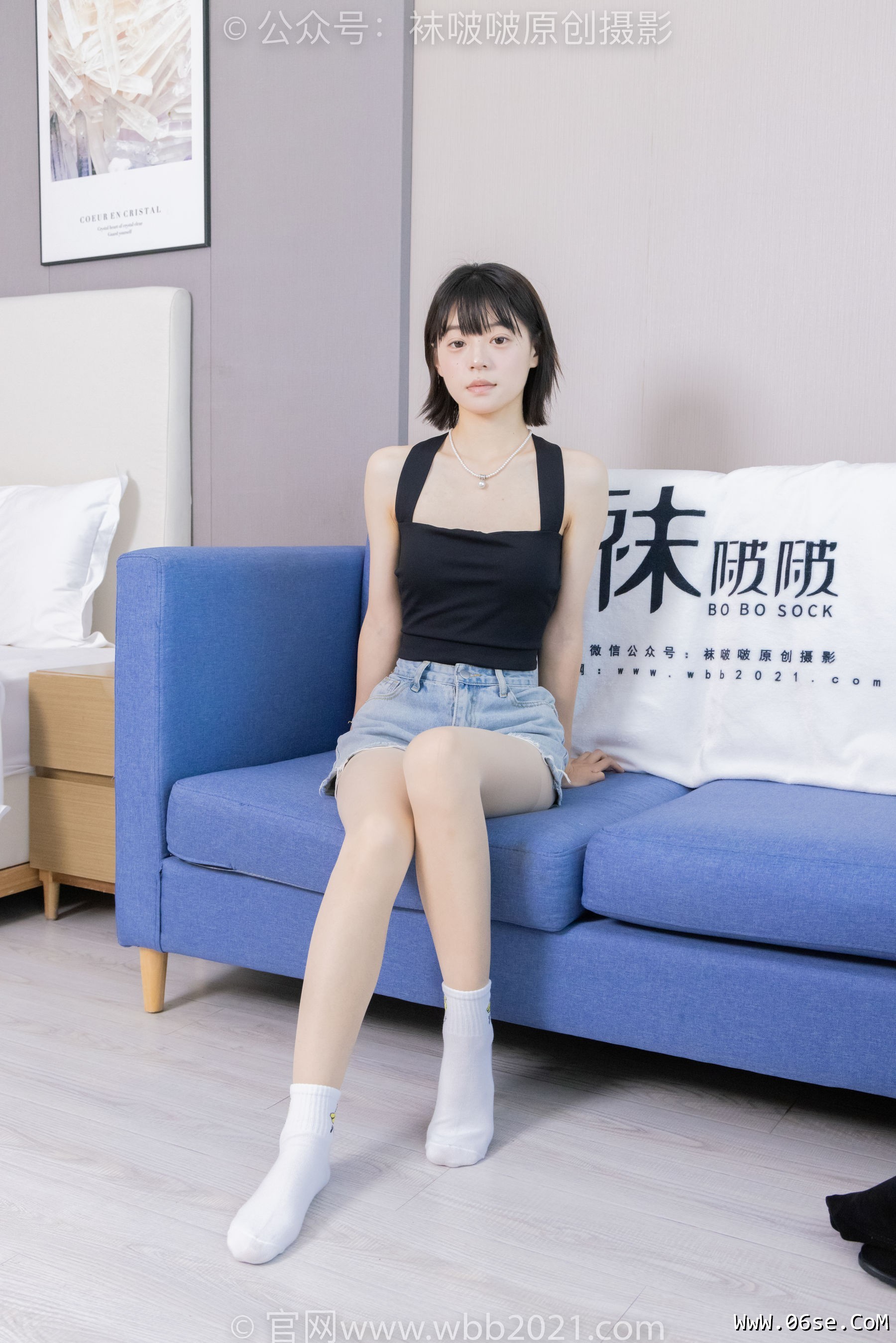 图片[122]-BoBoSocks袜啵啵 No.422 糯米 -长靴、白棉袜、肉丝[140P]-六色网