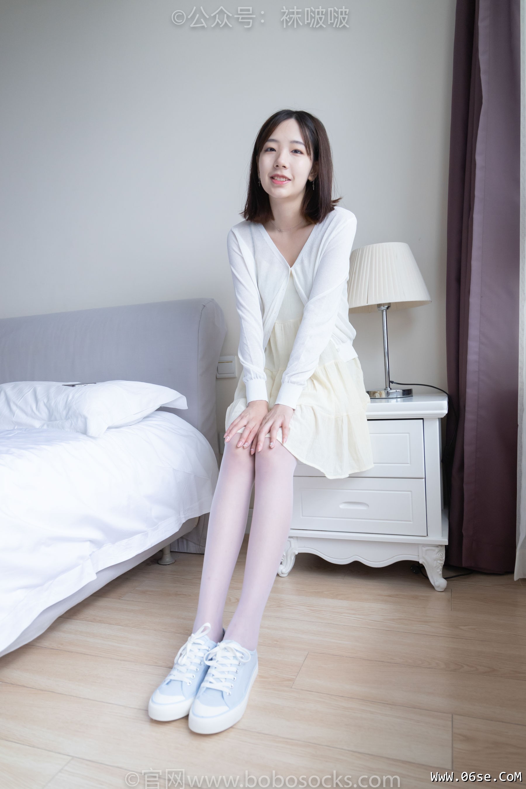 图片[11]-BoBoSocks袜啵啵 No.005 小甜豆-帆布鞋、薄白丝[133P]-六色网