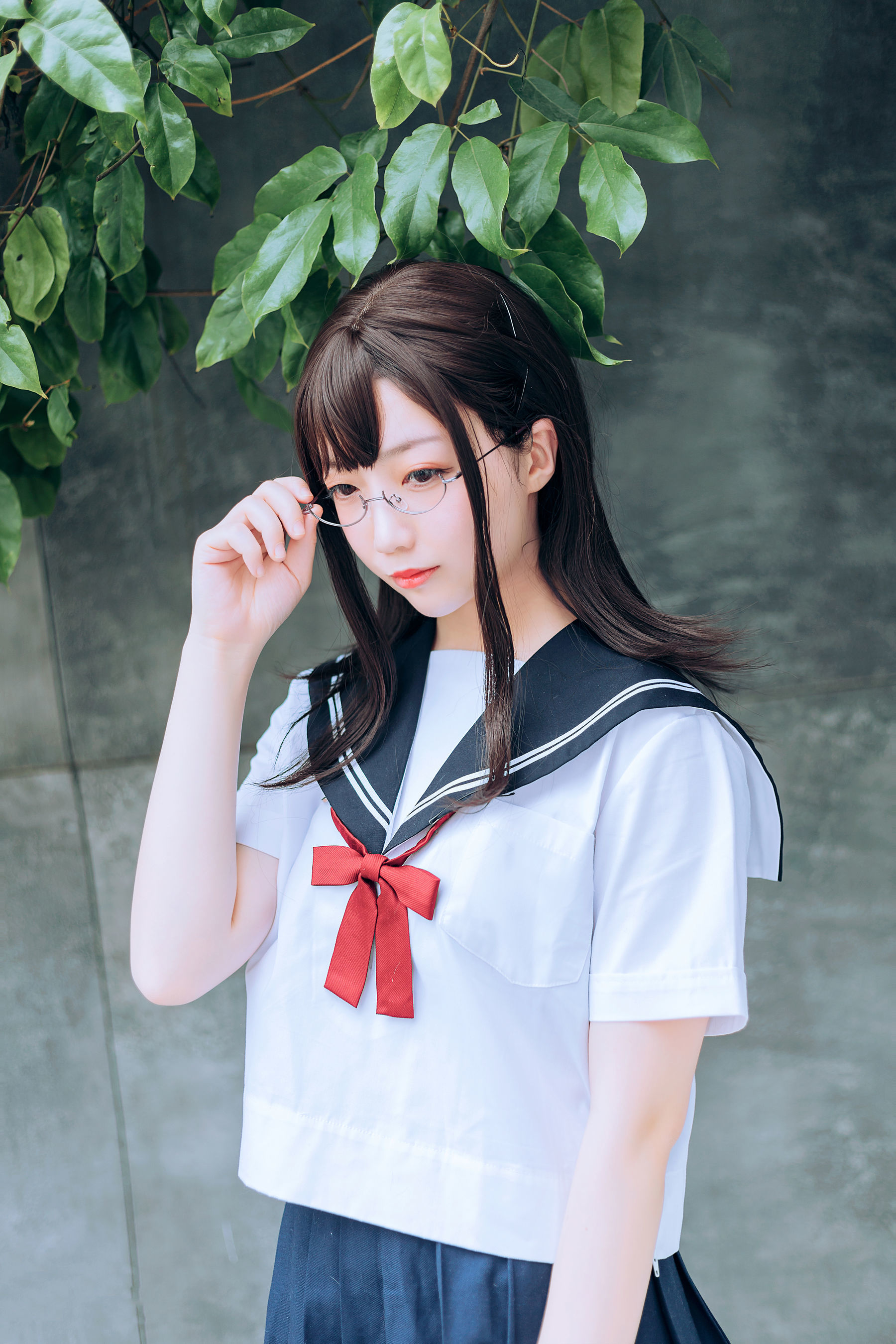 图片[4]-喵糖映画 VOL.446 绿意JK 写真套图 [36P]-六色网