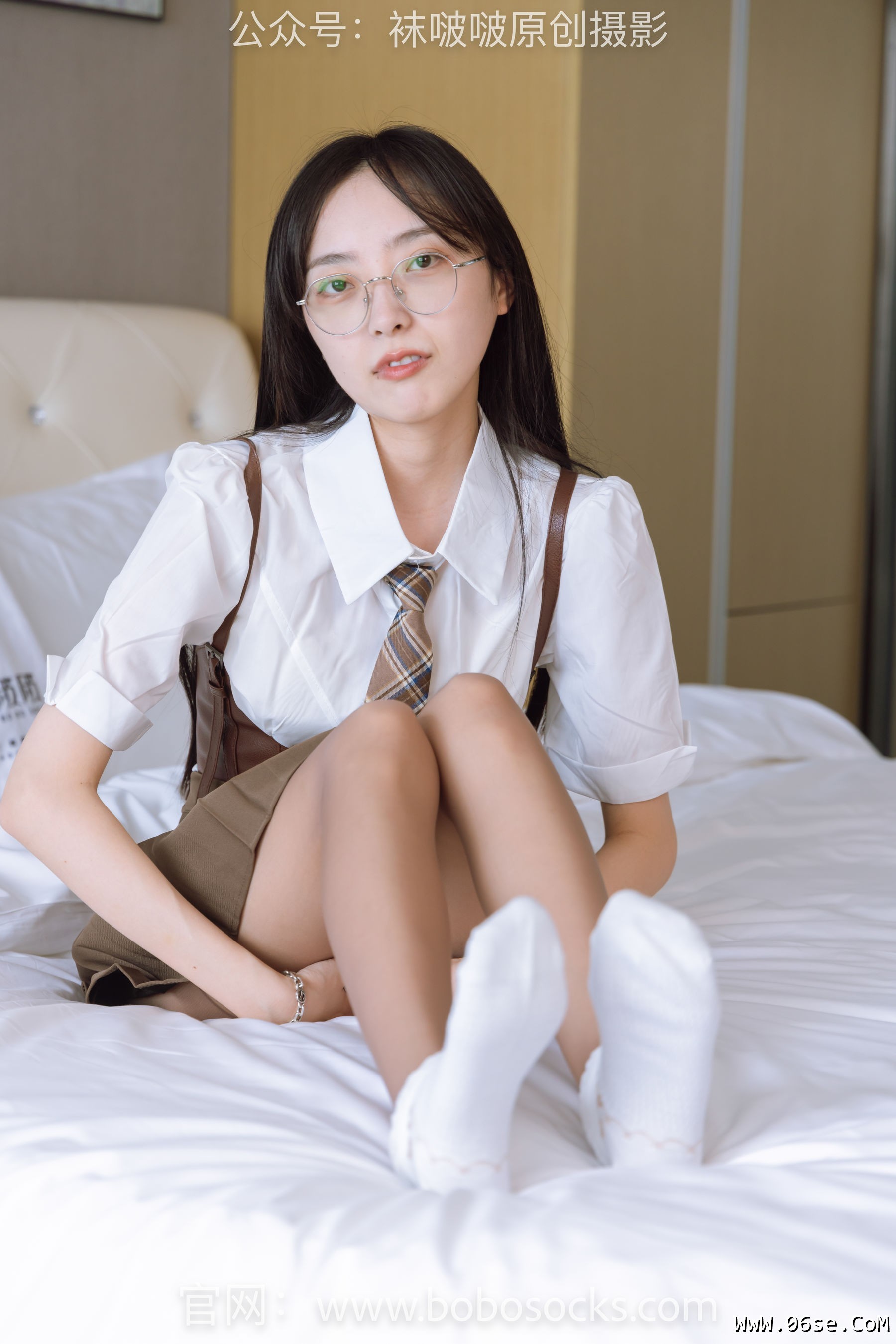 图片[88]-BoBoSocks袜啵啵 No.133 稚予-高跟长靴、白棉袜、咖啡丝[140P]-六色网