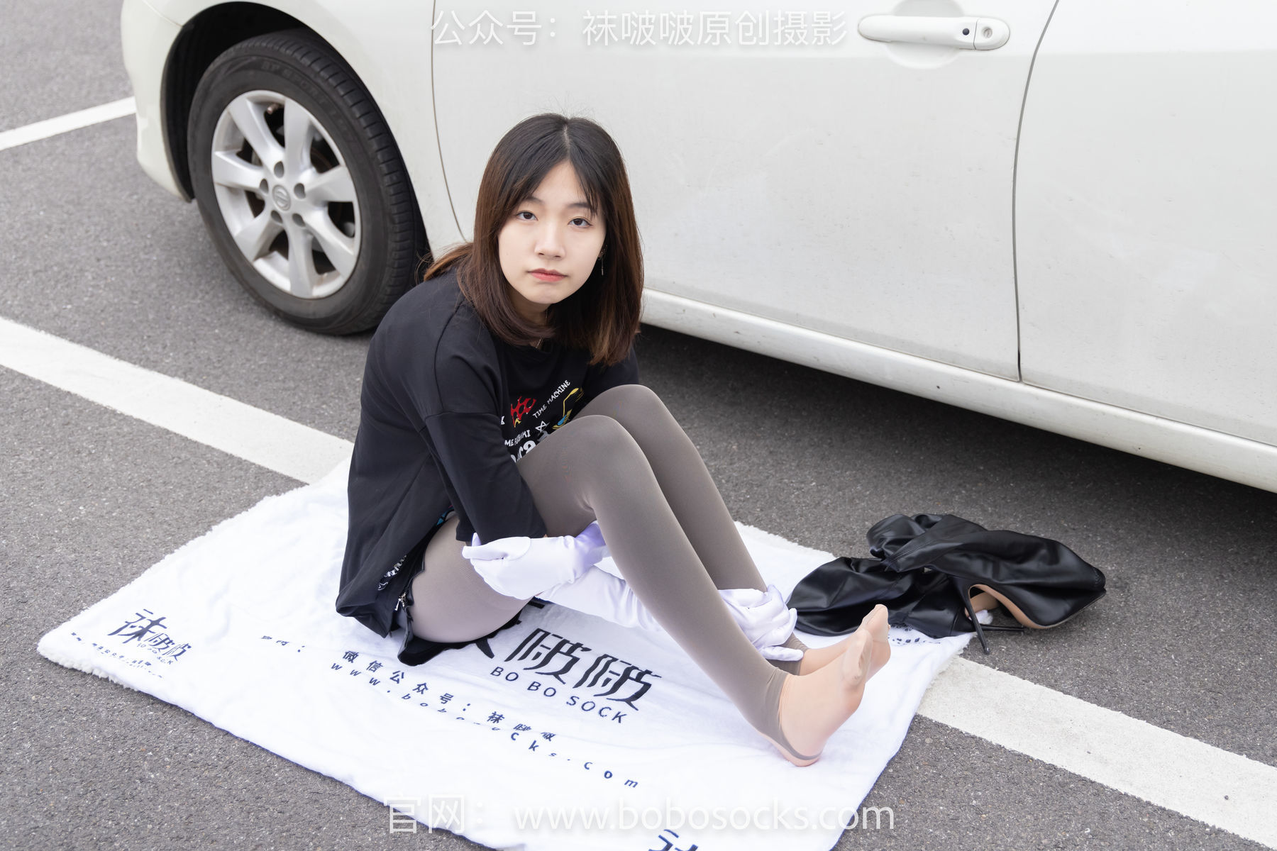 图片[124]-BoBoSocks袜啵啵 No.146 小甜豆-高跟长靴、黑色踩脚裤、肉丝[154P]-六色网
