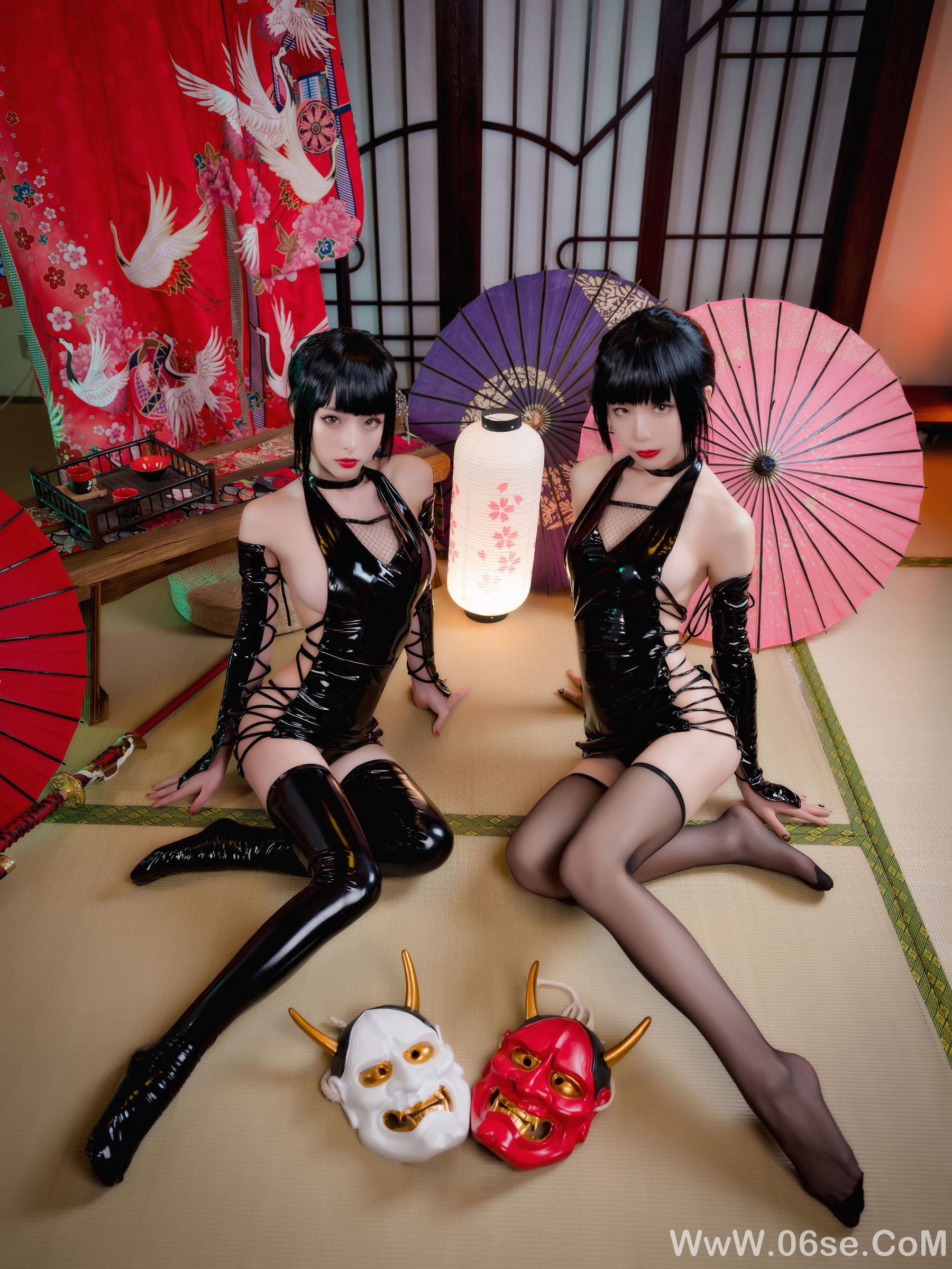 动漫博主水淼aqua&清水由乃 忍者双人[31P]-六色网