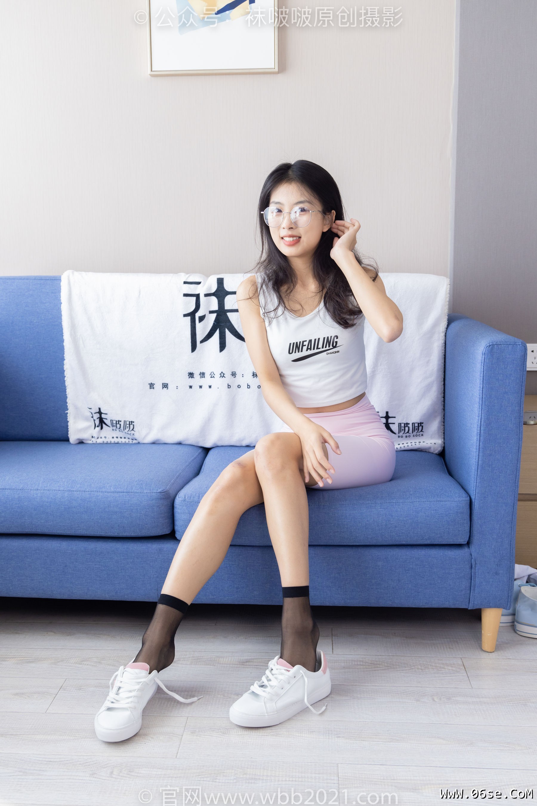 图片[16]-BoBoSocks袜啵啵 No.301 奶油 -两双板鞋、白棉袜、短黑丝、裸足[240P]-六色网