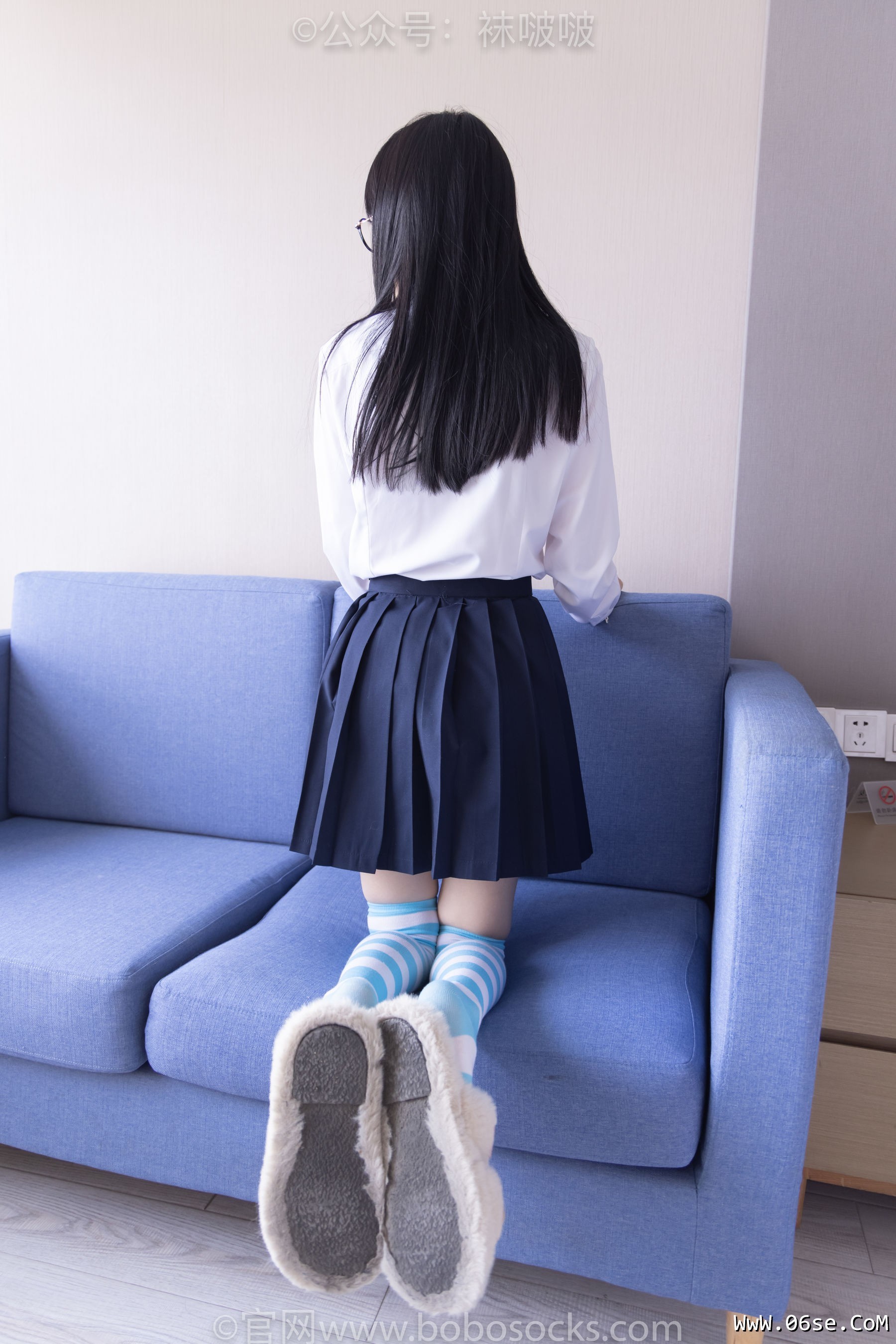 图片[106]-BoBoSocks袜啵啵 No.070 稚予-皮鞋、拖鞋、过膝袜、白棉袜[148P]-六色网