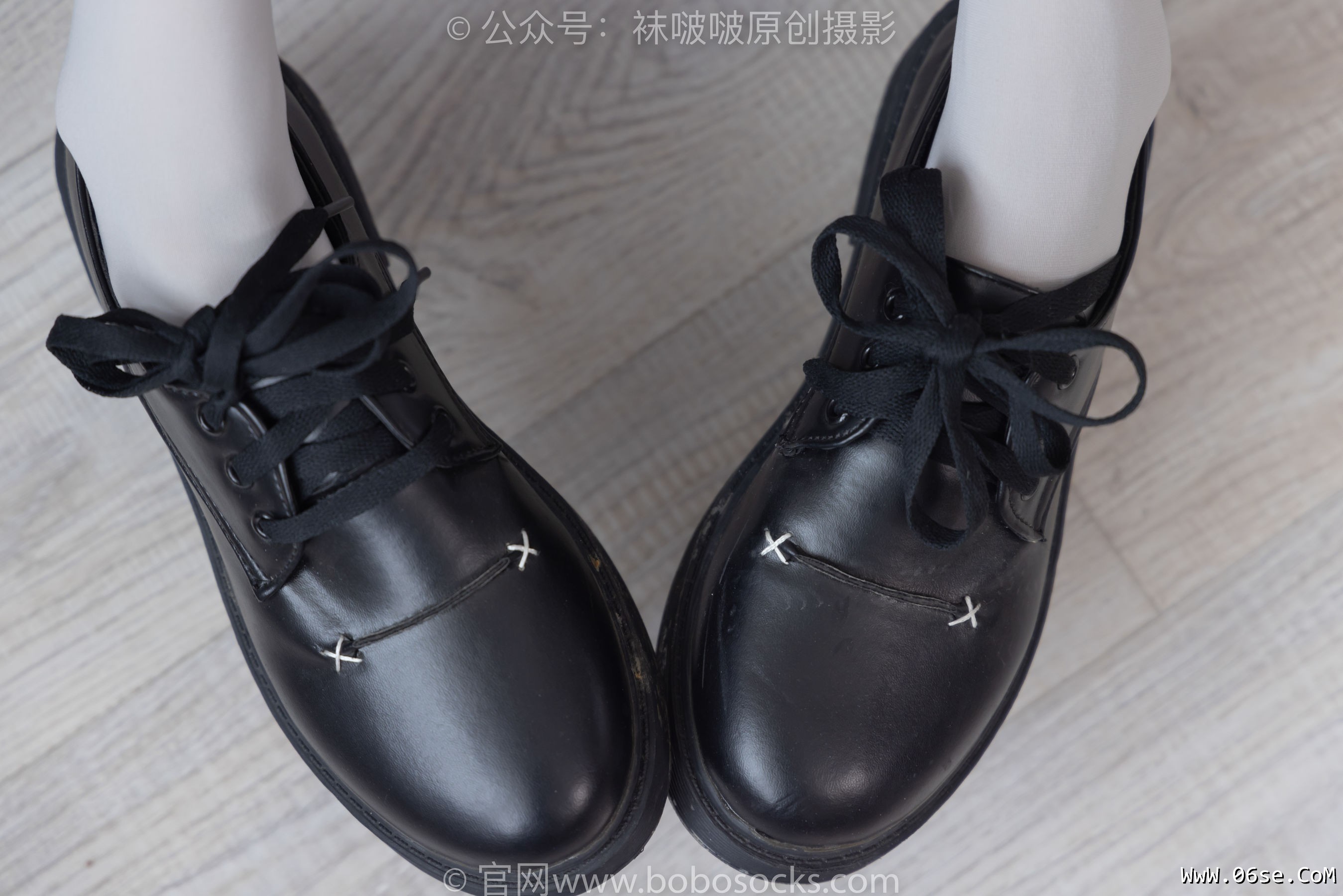 图片[52]-BoBoSocks袜啵啵 No.213 稚予 -黑皮鞋、厚灰丝[140P]-六色网