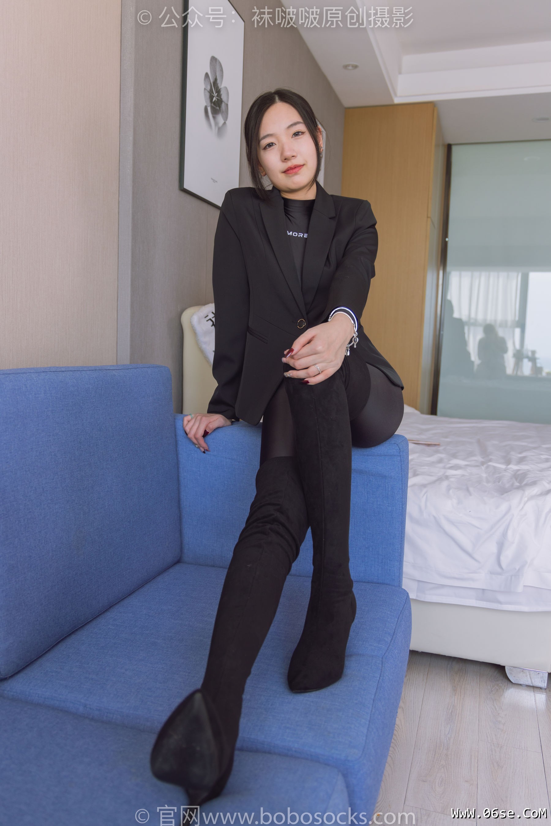 图片[57]-BoBoSocks袜啵啵 No.188 小甜豆-连体泳衣、高跟长靴、短肉丝、裸足[147P]-六色网